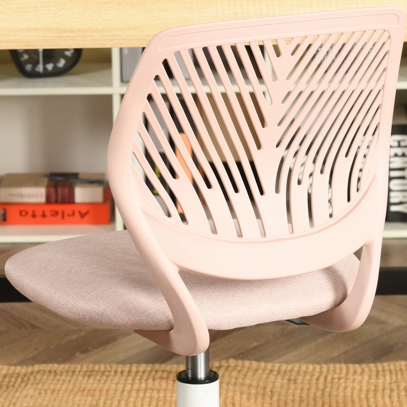 Chaise de bureau pour enfant rose pastel à roulettes CARNATION MALMONEW PINK