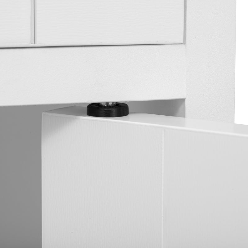 Îlot de cuisine mobile multifonctionnel avec plateau rétractable 2 tiroirs et 4 portes CAPSID