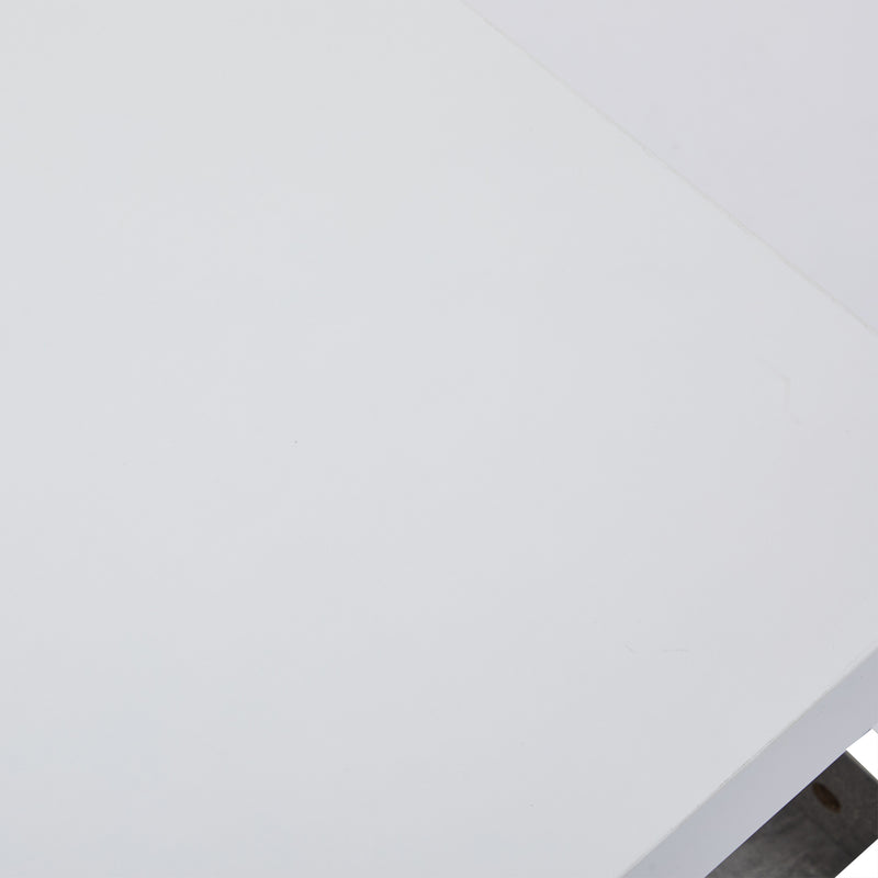 Table basse double plateau brillant pivotant à 360° en blanc et effet marbre grise clair 70*70cm ACHO