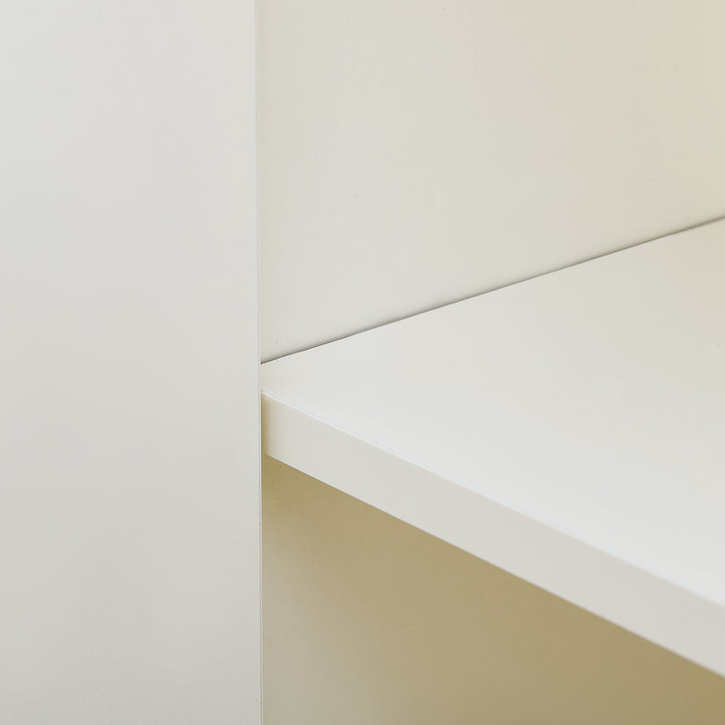 Buffet blanc mat élégant forme arches en relief 4 portes BRACT