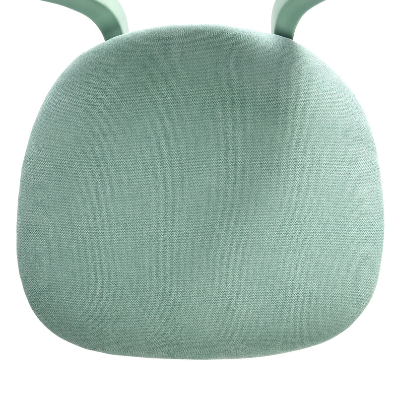 Chaise de bureau pour enfant vert sauge à roulettes CARNATION FABRIC AQUA