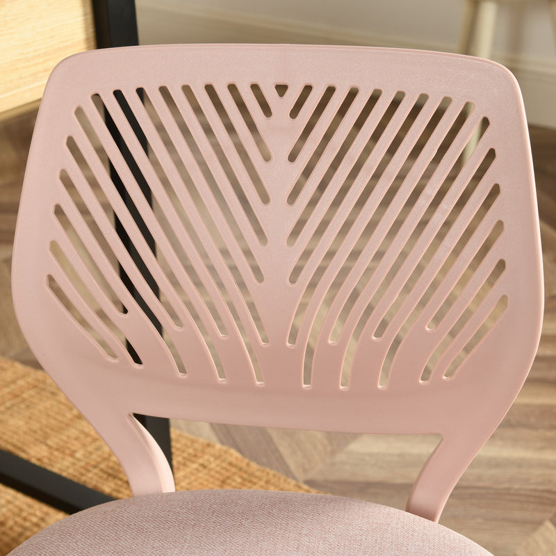 Chaise de bureau pour enfant rose pastel à roulettes CARNATION MALMONEW PINK