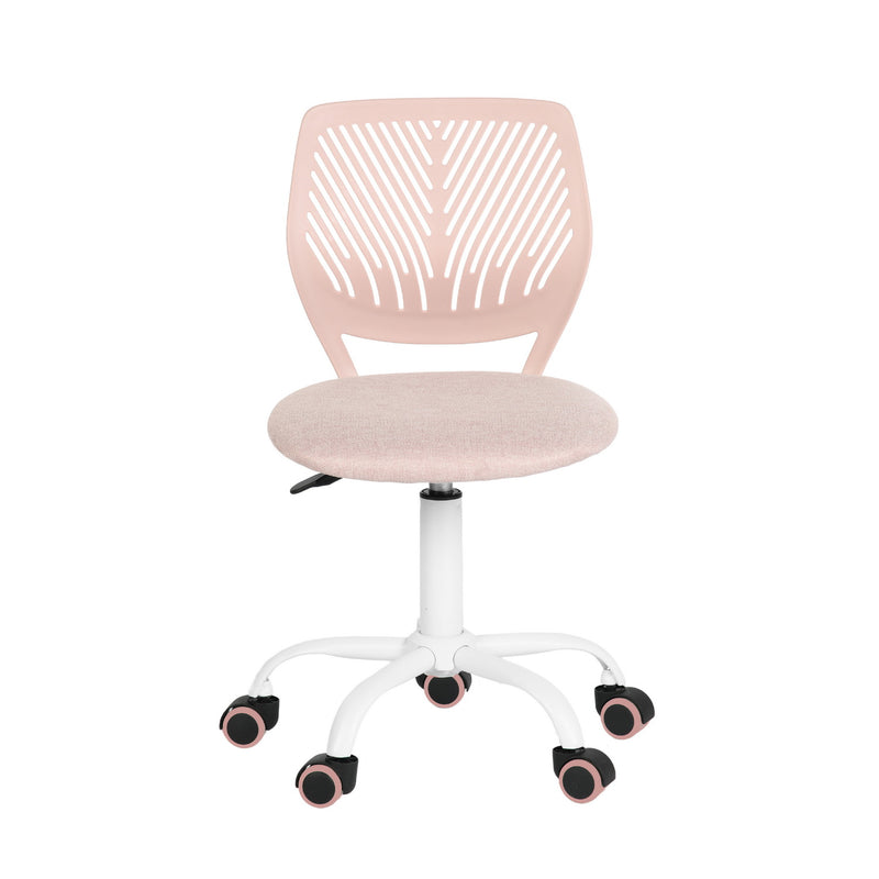 Chaise de bureau pour enfant rose pastel à roulettes CARNATION MALMONEW PINK