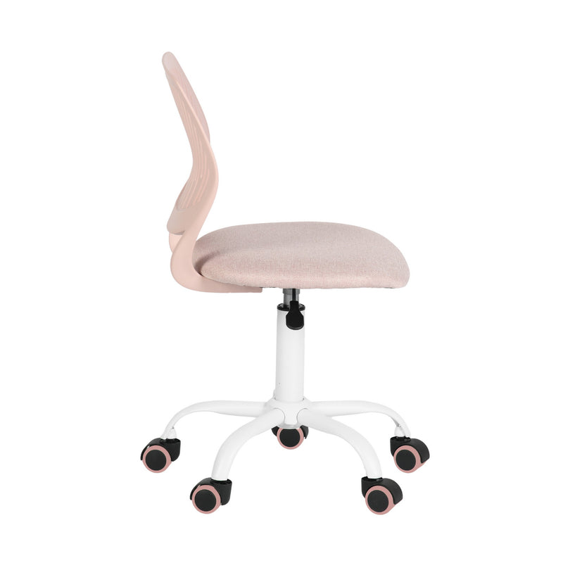 Chaise de bureau pour enfant rose pastel à roulettes CARNATION MALMONEW PINK