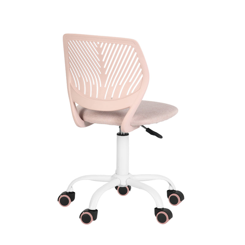 Chaise de bureau pour enfant rose pastel à roulettes CARNATION MALMONEW PINK