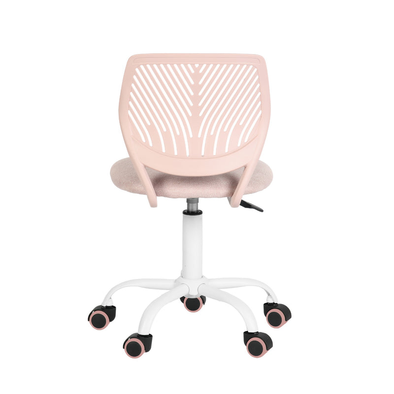 Chaise de bureau pour enfant rose pastel à roulettes CARNATION MALMONEW PINK