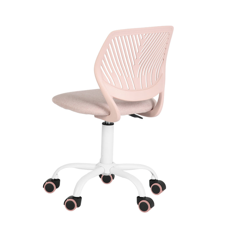 Chaise de bureau pour enfant rose pastel à roulettes CARNATION MALMONEW PINK