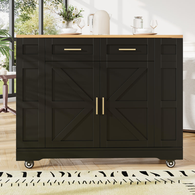 Chariots de cusisine noire extensible scandinaveen MDF avec roulettes DHENPHU