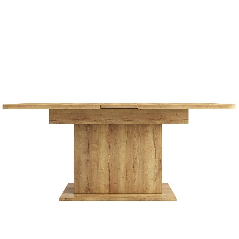 Table à manger extensible effet bois avec rangement L110/130*W70*H75 DRUUKIED WOOD