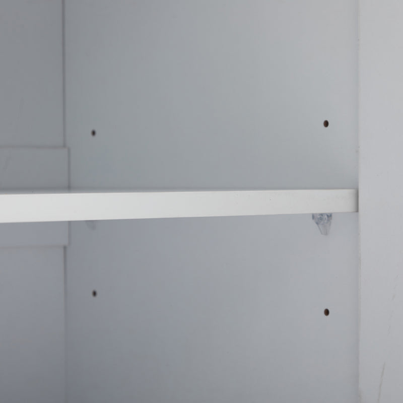Buffet contemporain blanc motif texturé accent doré ERNAE