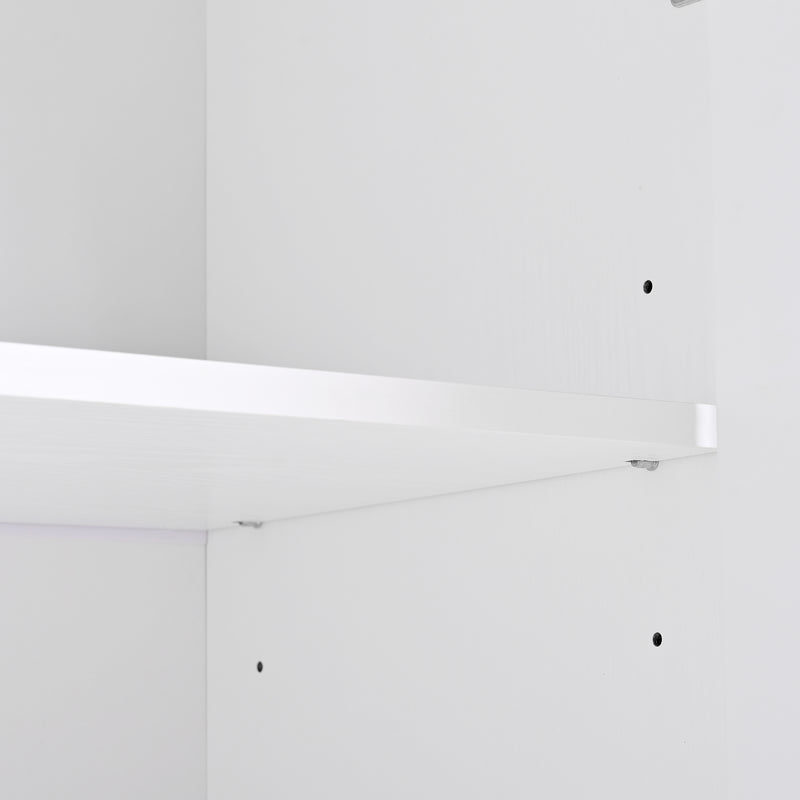 Buffet blanc texturé en relief 4 portes style luxe accent doré GUTTA