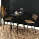 Conjunto de 2 taburetes de bar modernos en ABS negro y diseño en estilo escandinavo BAER BLACK A