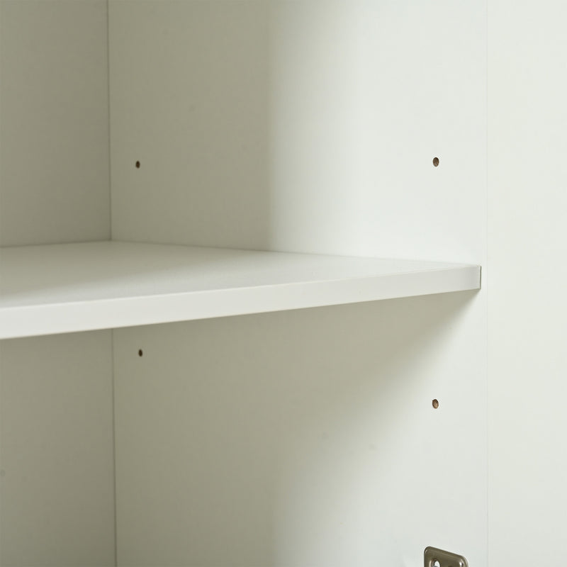 Buffet blanc moderne avec 3 tiroirs et 2 portes 120x40x78 cm ILTIENS