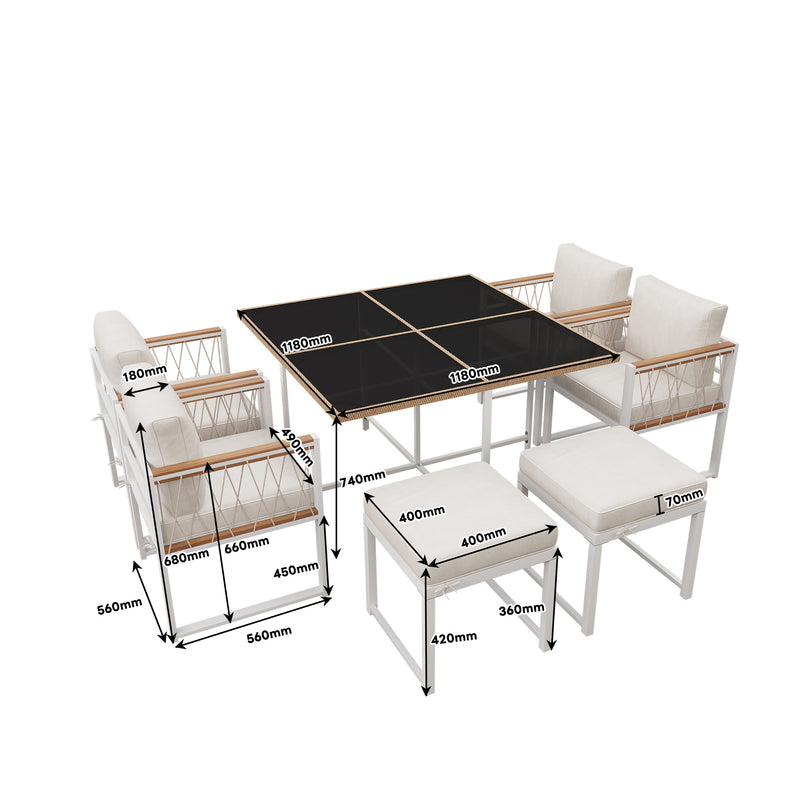 Ensemble table et chaises d&