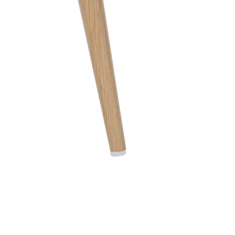 Lot de 4 chaises de salle à manger PU beige dossier en rotin tressé PECTIN
