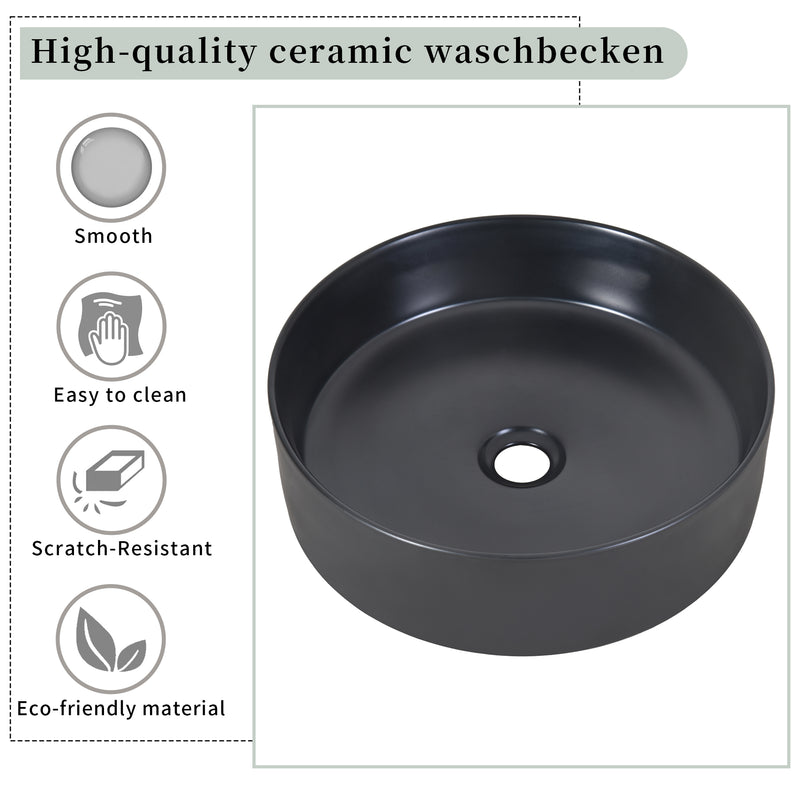 Meuble vasque suspendu avec vasque gris-noir, double tiroirs et plan en marbre noir (robinet non inclus) STROMATOL