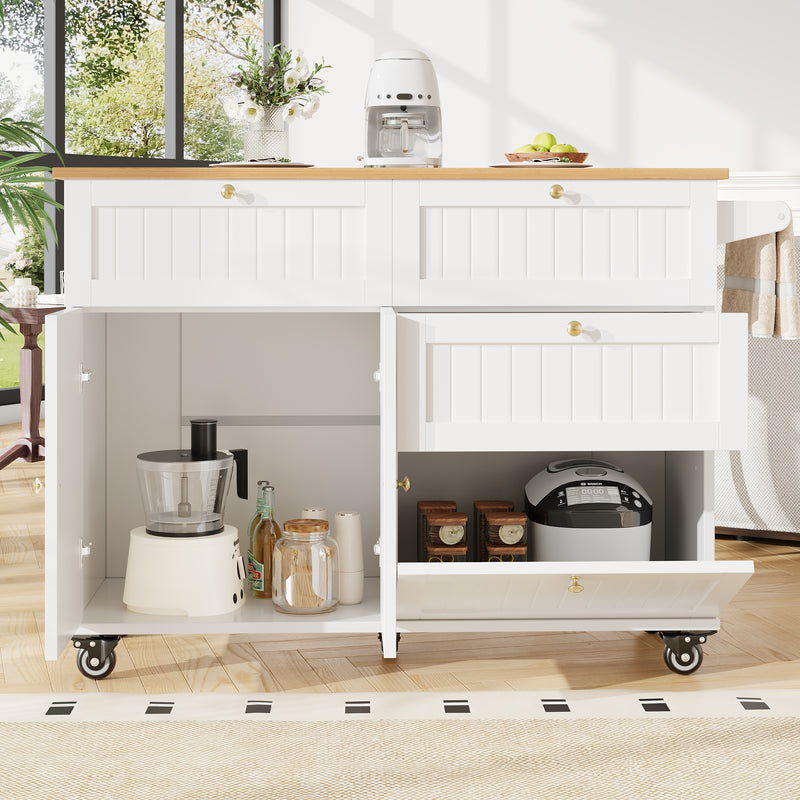 Chariots de cusisine noire extensible scandinaveen MDF avec roulettes TICUILS WHITE