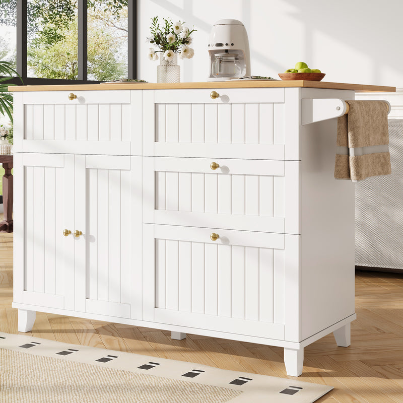 Chariots de cusisine noire extensible scandinaveen MDF avec roulettes TICUILS WHITE