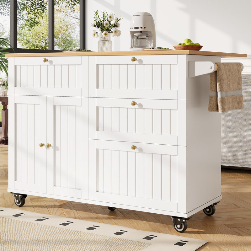 Chariots de cusisine noire extensible scandinaveen MDF avec roulettes TICUILS WHITE