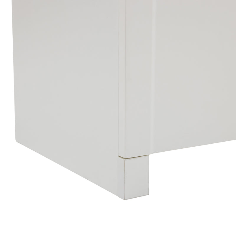 Buffet blanc 6 tiroirs H82/L120/P40 cm URGID