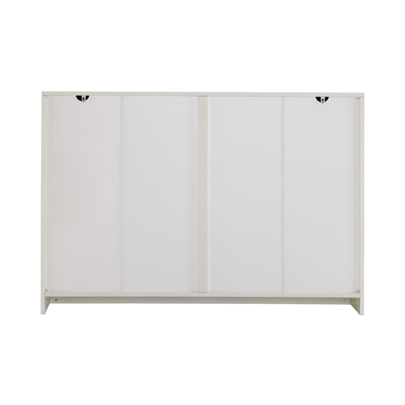 Buffet blanc 6 tiroirs H82/L120/P40 cm URGID