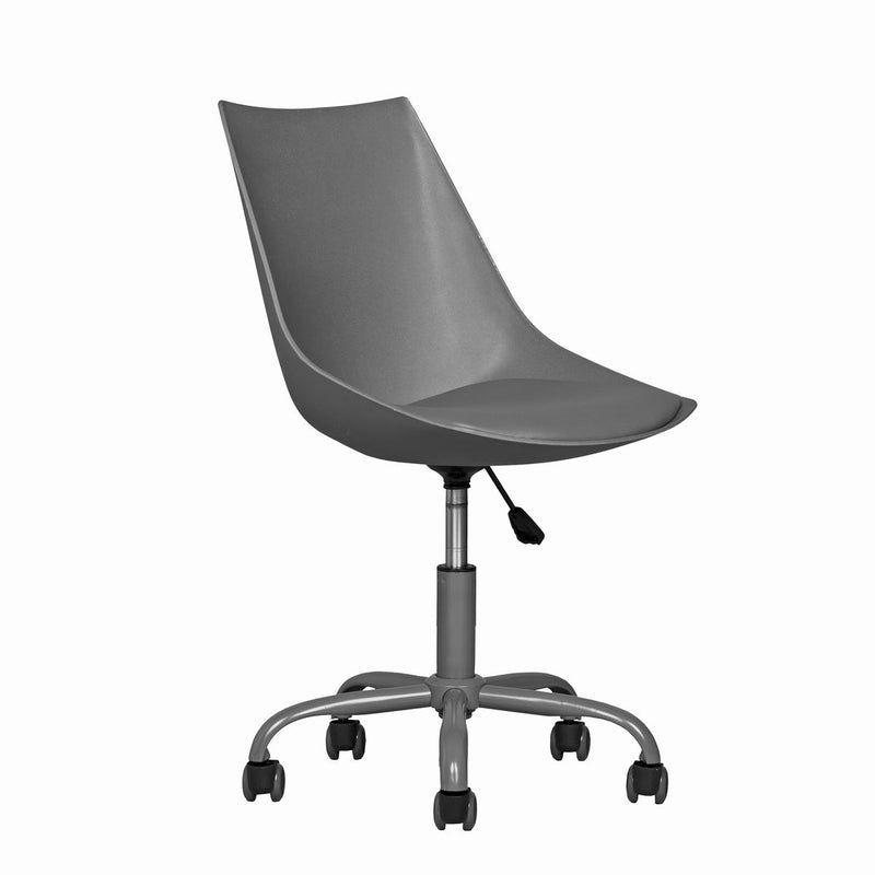 Chaise bureau scandinave grise ajustable et pivotante à roulettes MOORISH GREY