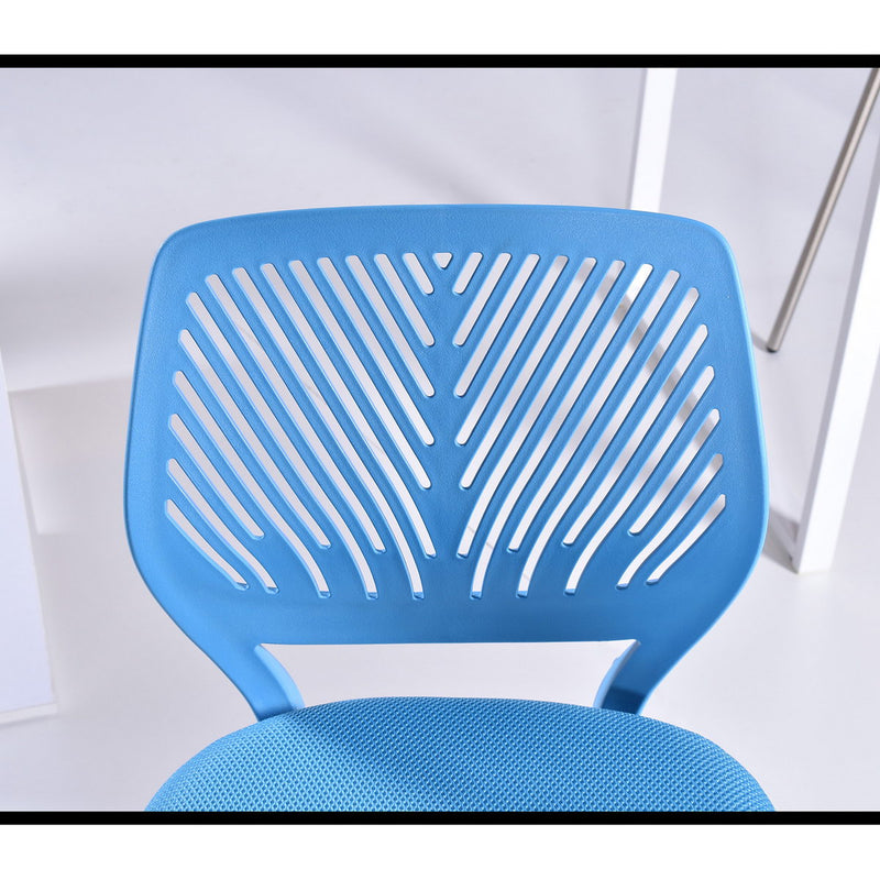 Chaise de bureau pour enfant bleu à roulettes CARNATION BLUE