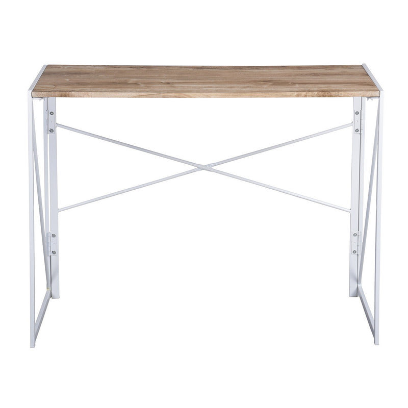Bureau minimaliste pliable au style blanc et bois HARPER TARRANT A