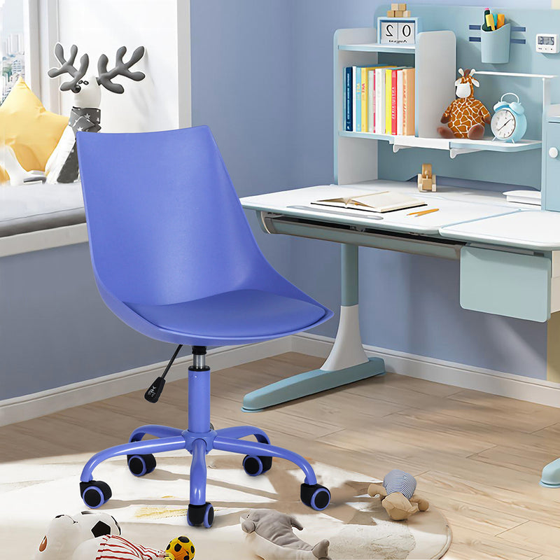 Chaise bureau scandinave hauteur ajustable pivotant à roulettes résine violet MOORISH PURPLE