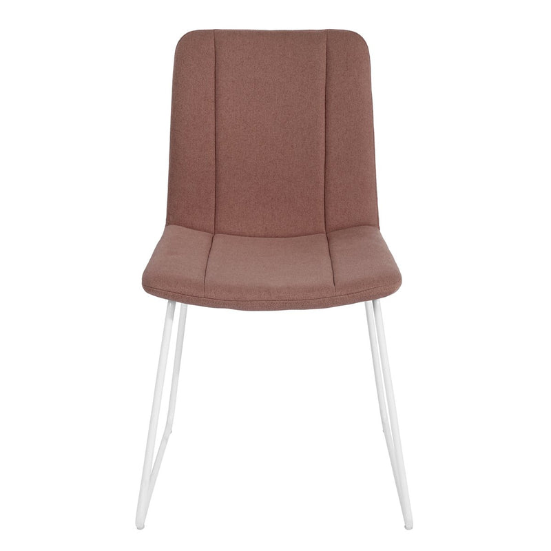 Conjunto de 2 sillas de comedor de diseño cómodas rojas SUED ROJO OSCURO