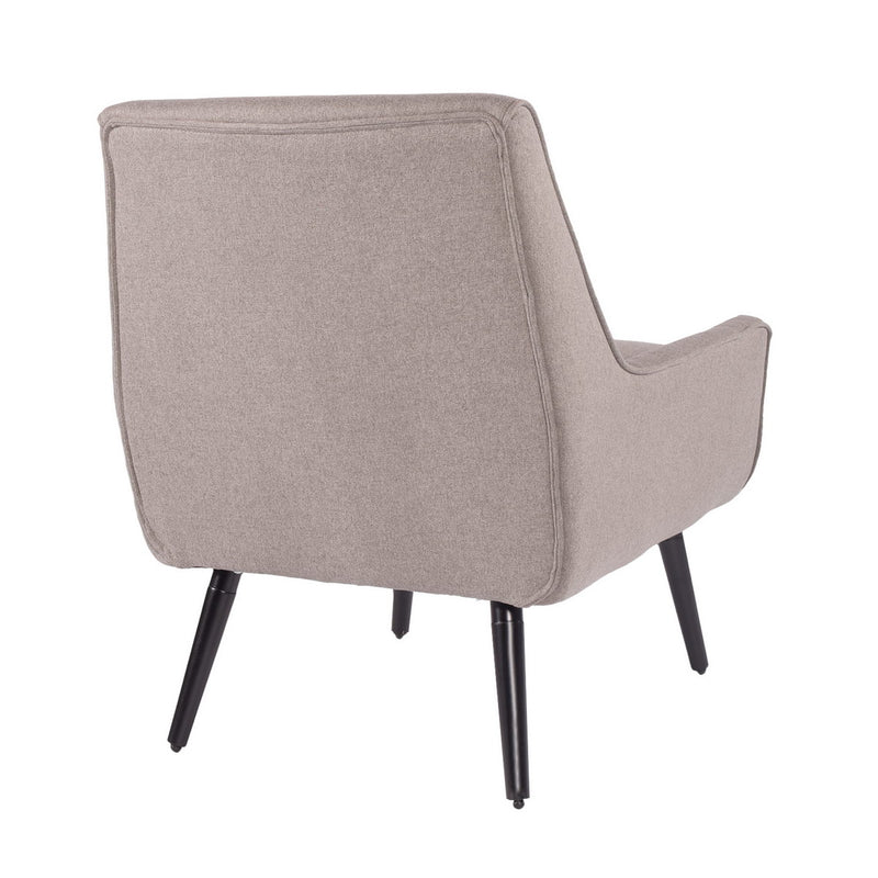 Skandinavischer Sessel gepolstert mit grauem Stoff TIROL